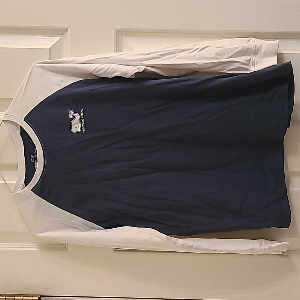 Vineyard Vines boys baseball whale long sleeve
